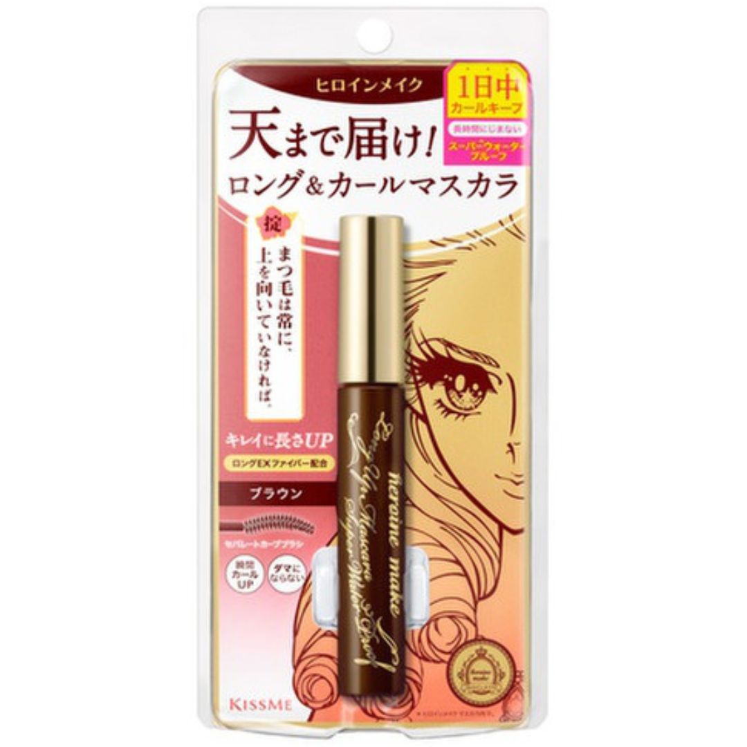 Isehan Kiss Me Heroine Make Long Up Mascara Super Waterproof 02 Brown