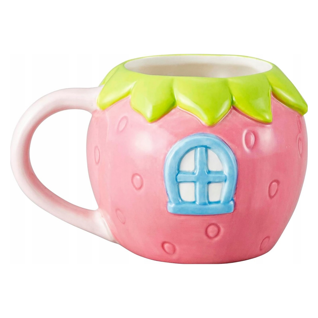 Sanrio Hello Kitty Teacup 13×10cm 360mL Strawberry House Kitty