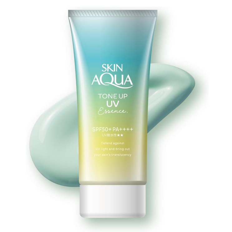 Rohto Skin Aqua Tone Up UV Essence Mint green SPF50+ PA++++ 70g