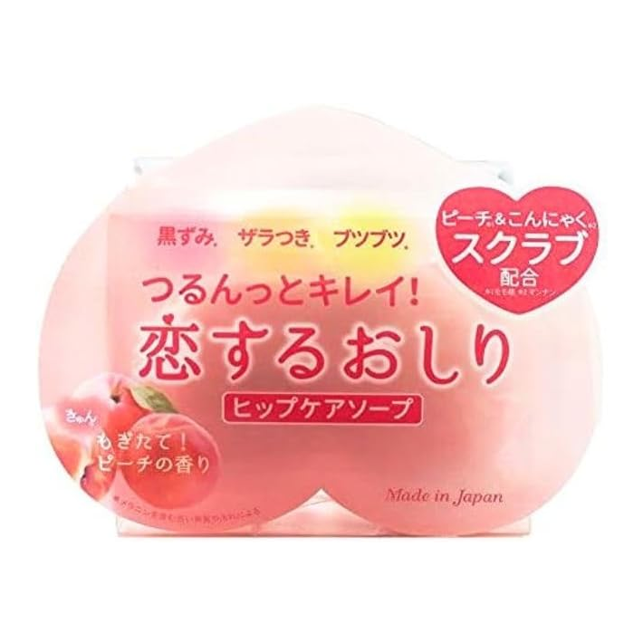 Pelican Koi Suru Oshiri Peach Peeling Soap for Buttocks and Thighs 80g