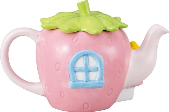 Sanrio Hello Kitty Teapot, 20 x 12 x 14 cm, 450 mL, Strawberry House Kitty