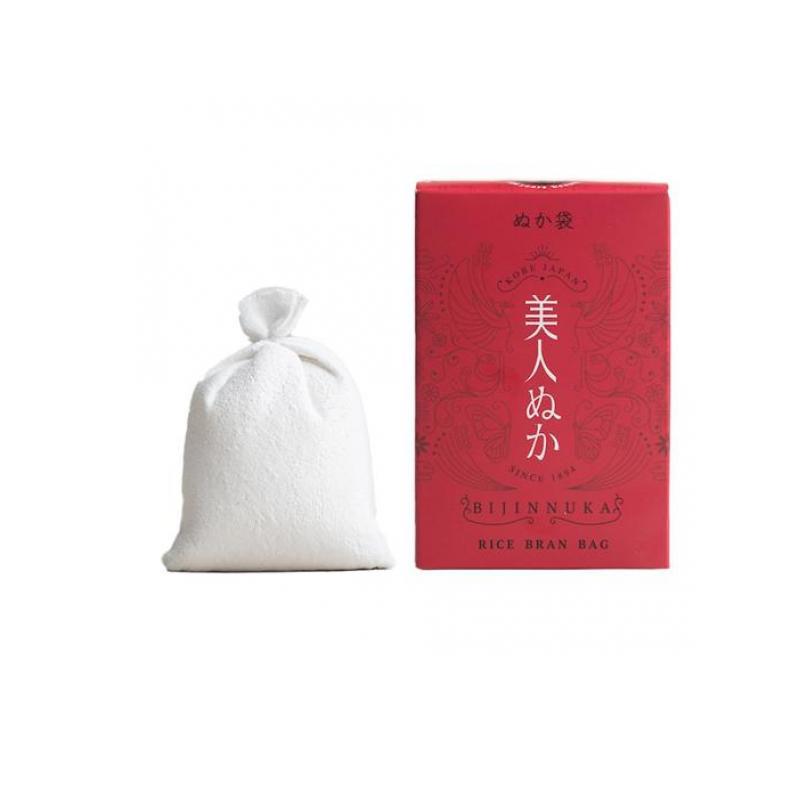 Bijin-nuka Rice Bran Bag 50g Moisturizing Cleanser with Ceramide Suitable